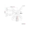 Miniatyrbild 3 av 3: Haeger - Haeger Large Triple Tilt &amp; Swivel TV Stand 23' - 50'