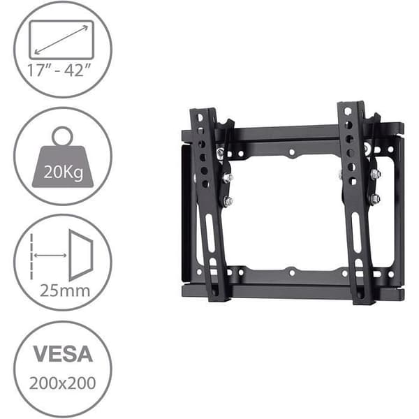 TM Electron tmslc128 x s – Stöd Mural Universel för television, Färg Svart 1593