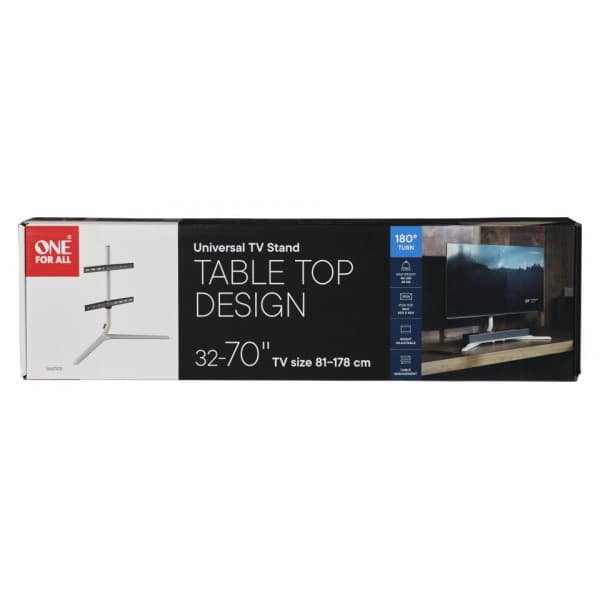 One For All WM7431 bordstativ för TV 32-70”, vit