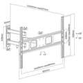 Miniatyrbild 2 av 2: Support TV - CROMAD - 32" till 70" - Neutralt - Max belastning 35 kg - VESA 200x200 till 600x400