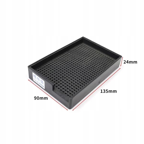 ESD antistatisk bricka för 1,5-2 mm skruvar, 459 hål, organisatör