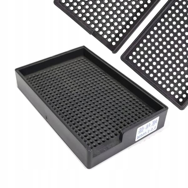 ESD antistatisk bricka för 1,5-2 mm skruvar, 459 hål, organisatör