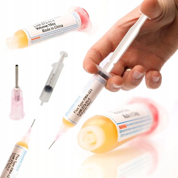 Rosfix Varmluft- og printplademonteringsplatform/holder + RMA-223 loddeflusmiddel + tredjehåndsværktøj med forstørrelsesglas
