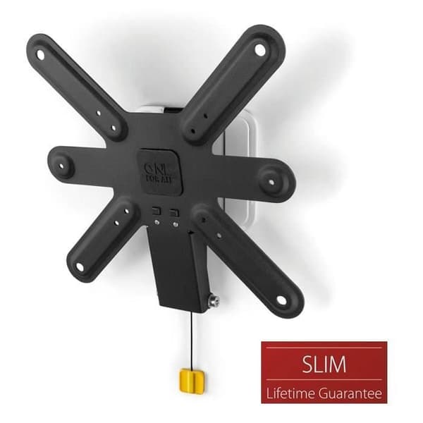EN FÖR ALLA SV3220 Smal lutande TV väggfäste 13-40" (33-102 cm) - Upp till 30 kg - 25 mm från väggen Svart