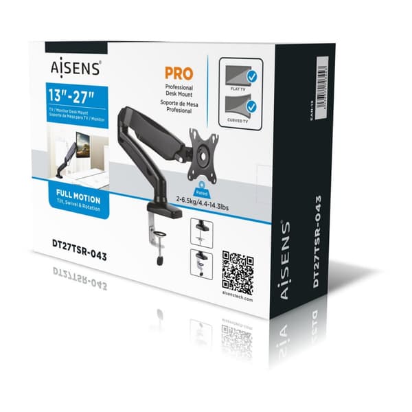 Näytön pöytätuki Aisens DT27TSR-043 32" musta