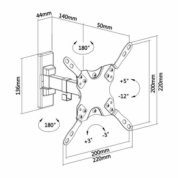 Skærm bord støtte Aisens WT42TSLE-009 13"