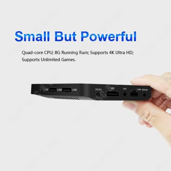 TD® Android High-Definition Display Network TV Set-top Box Player Trådlös Bluetooth Multi-Language TV Box Lätt, bärbar och flytande