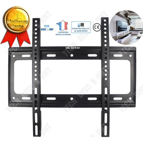 TD® Universal TV Väggfäste för liten TV Plasma TV-skåp Smart OLED LED LCD 3D Väggfäste Max kapacitet upp till 65K