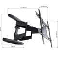 Miniatyrbild 5 av 10: Techly 40-80 Ultra Slim Full Motion LCD TV Väggfäste Black" ICA-PLB 172L