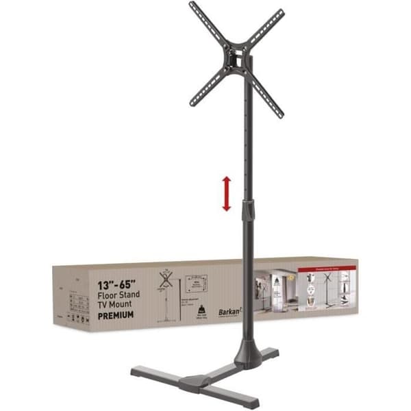 Barkan stöd TV-piedestal för skärmar 13-65 tum, vinklingsbar, VESA 400x400mm
