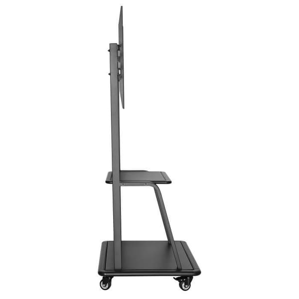TooQ FS20100M-B, bärbart platt golvstativ, svart, metall, 2,54 m (100"), dator-tv-skärm, 150 kg