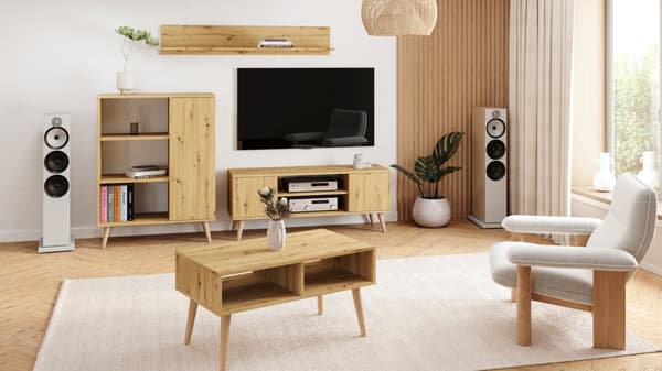 Focus RTV-kaappi 135 cm Artisan tammi