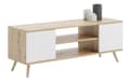 Miniatyrbillede 1 af 3: Focus RTV-skab 135 cm Eg artisan hvid