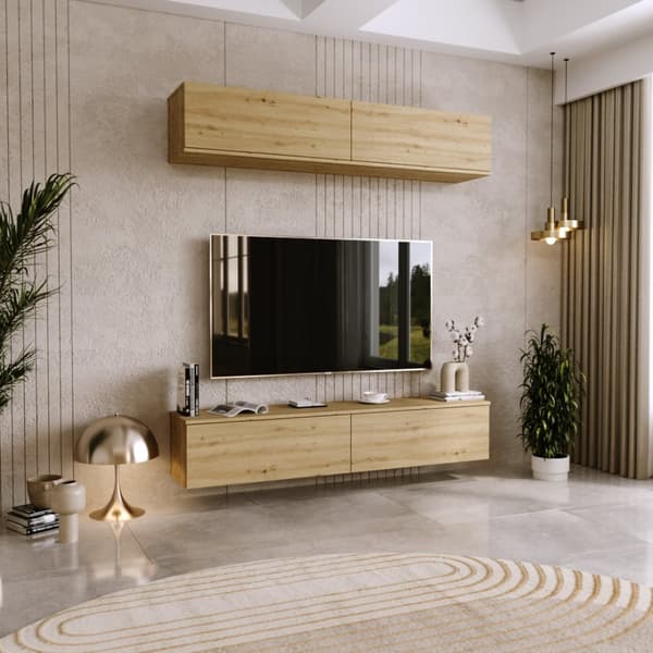 RTV-skåp Nicole 160 cm - färg Artisan Oak