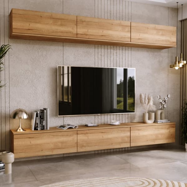 RTV-skåp Nicole 160 cm - färg Ek Craft
