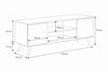 Miniatyrbillede 6 af 6: RTV-skab 155 cm Skandinavisk eg håndværk guld
