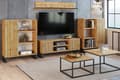 Miniatyrbillede 5 af 6: RTV-skab 155 cm loft eg craft gold - lægter
