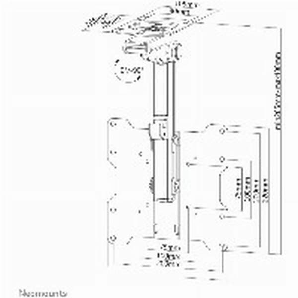 TV-fäste Neomounts FPMA-C020BLACK 10" 40" 20 kg