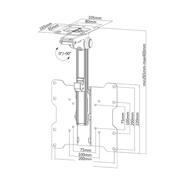 TV-holder Neomounts FPMA-C020BLACK 10" 40" 20 kg