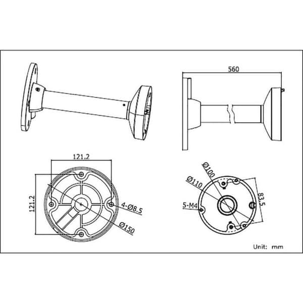 Takfäste för HIK VISION-kameror - DS-1271ZJ-110