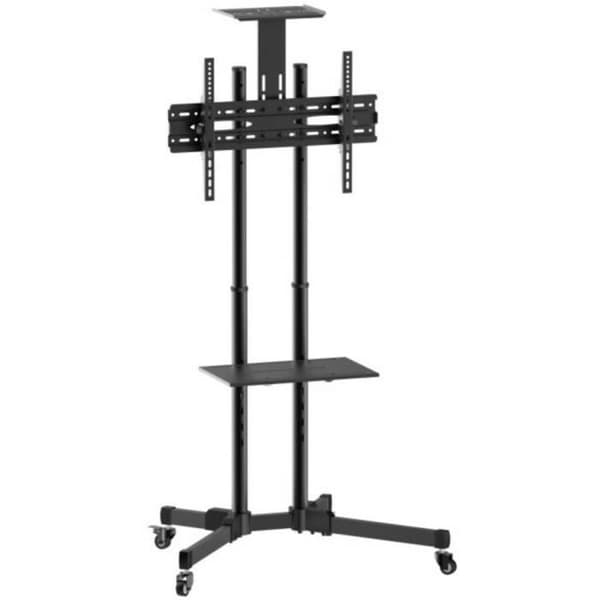 TECHly ICA-TR16T TV-vagn - Svart - För skärmar från 37 till 70 tum - Max. 50 kg Svart