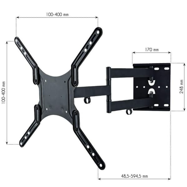 Seinäteline Techly ICA-PLB 136M 55" 23"