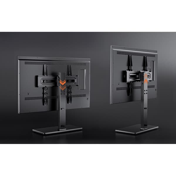 Justerbart bordstativ for TV 32-70" med glassfot - Perlegear PGTVS26-US