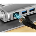 Miniatyrbillede 6 af 8: Fleksibel og justerbar støtte til bærbar computer Unitek D1109B01 Aluminium