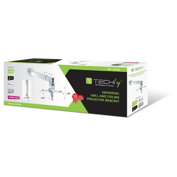 Techly ICA-PM 16 projektfäste Vägg/tak Silver