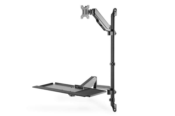Digitus Flexibel väggmonterad stå-/sittarbetsstation, enkel skärm