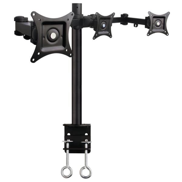 Techly 13-24" skrivbordsstativ för 3 skärmar med terminal" ICA-LCD 482-T Svart
