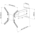 Miniatyrbillede 3 af 4: Techly 23-55 Universal LCD TV Vægbeslag Sort" ICA-PLB 136M