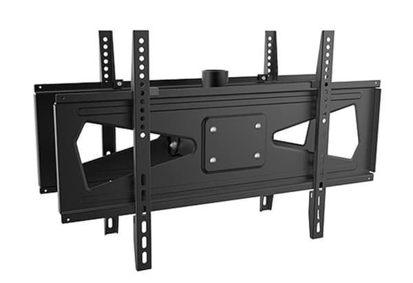 Maclean-fäste, universal, för två TV-apparater, fram/bak, 23-70", Max VESA 600x400, PROFI MARKET SYSTEM, svart, 50 kg, MC-703