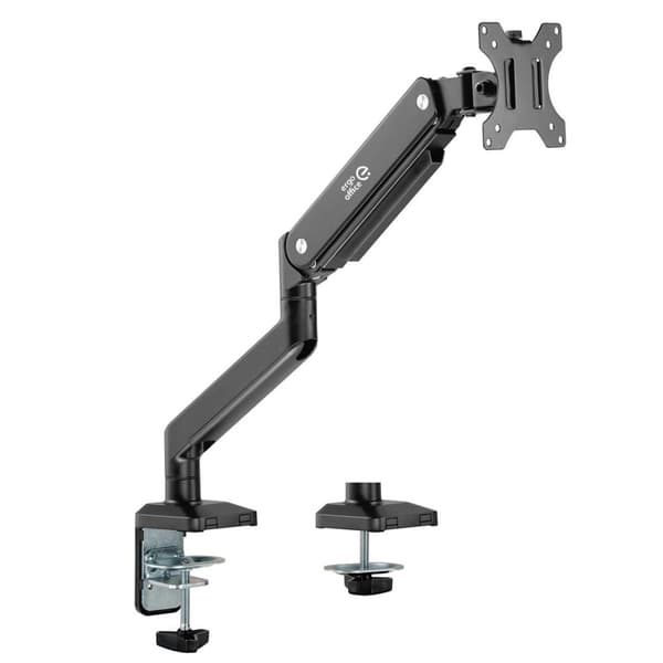 Ergo Office universellt skärmfäste för bord, gasfjäder 17"-35" 15kg, VESA 75x75 / 100x100, ER-445