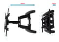 Miniatyrbillede 2 af 2: Esperanza ERW021 CRONOS 2,16 m (85") TV-ophæng Sort
