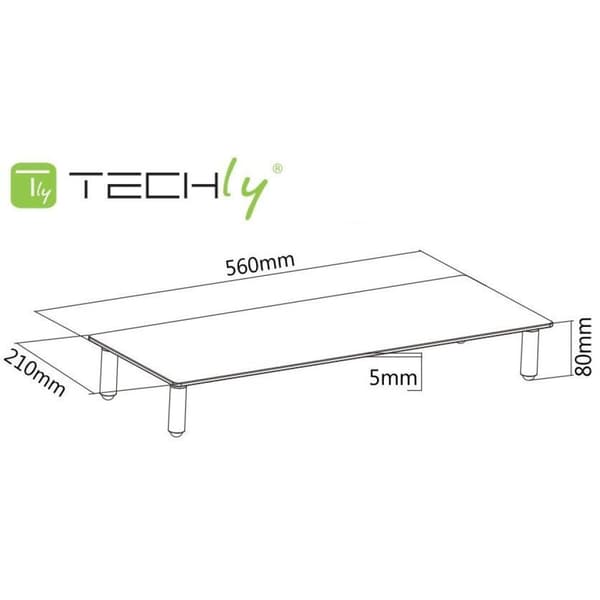Techly universell bordsskärmsförhöjare
