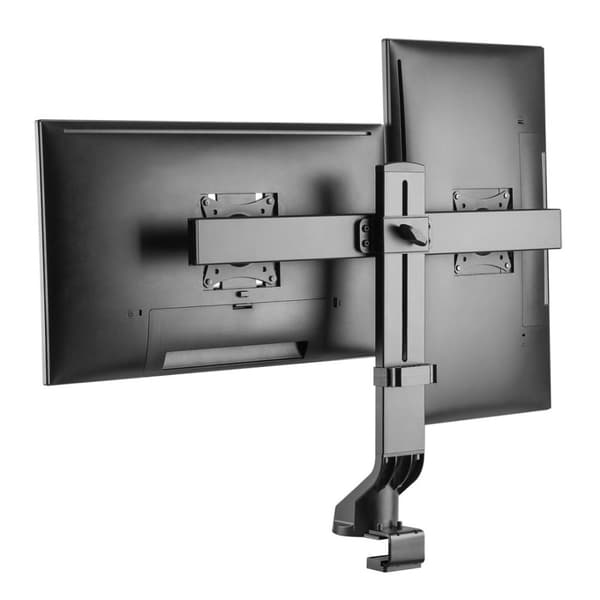 Maclean MC-854 Holder til to skærme / dobbelt 17"-27" 14kg VESA 75x75 100x100 passer til MC-848 og MC-849