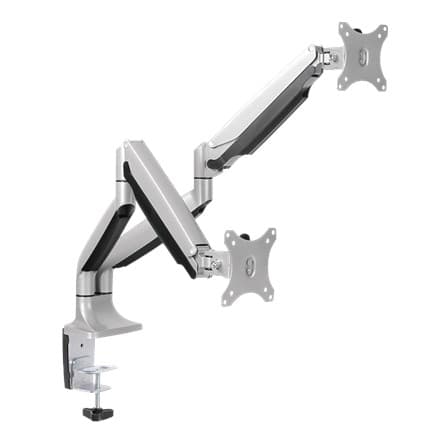 LogiLink TIS 13"-32" 2TFT 3Gelenke sølv. Maks. 9KG Gasdrev.tilførsel. Aluminium