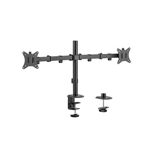 Gembird MA-D2-01 skærmbeslag / stativ 81,3 cm (32") Sort skrivebord Sort