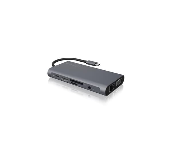 Icy Box IB-DK4040-CPD USB Type-C™ dockningsstation med två videogränssnitt