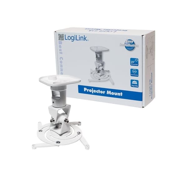 Logilink BP0003 Projektorfäste, tak, universal, 220 mm, vit