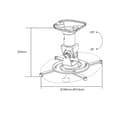 Miniatyrbild 8 av 11: Logilink BP0003 Projektorfäste, tak, universal, 220 mm, vit