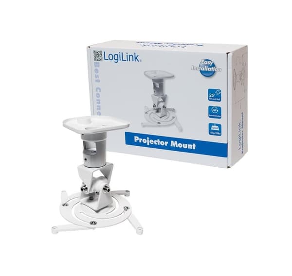 Logilink BP0003 Projektorfäste, tak, universal, 220 mm, vit
