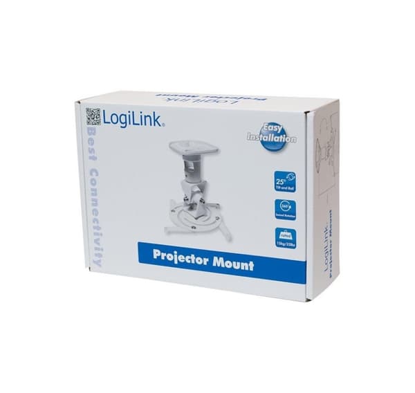 Logilink BP0003 Projektorfäste, tak, universal, 220 mm, vit