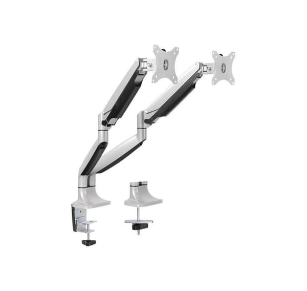 Logilink BP0043 Dual Monitor Skrivbordsfäste, 13"-32", gasfjäder, aluminium