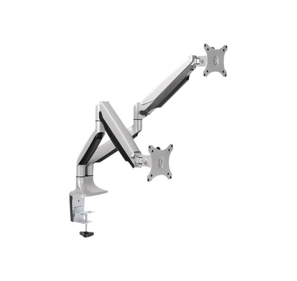 Logilink BP0043 Dual Monitor Skrivbordsfäste, 13"-32", gasfjäder, aluminium Gjuten aluminium