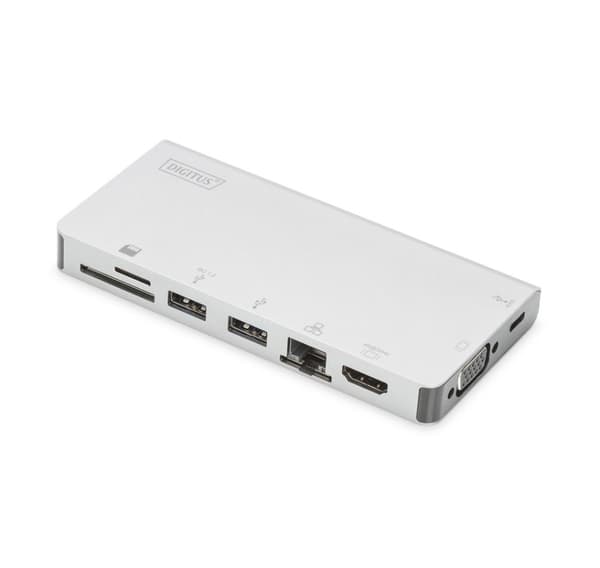 Digitus, telakointiasema, USB-C Multiport Travel Dock, DA-70866