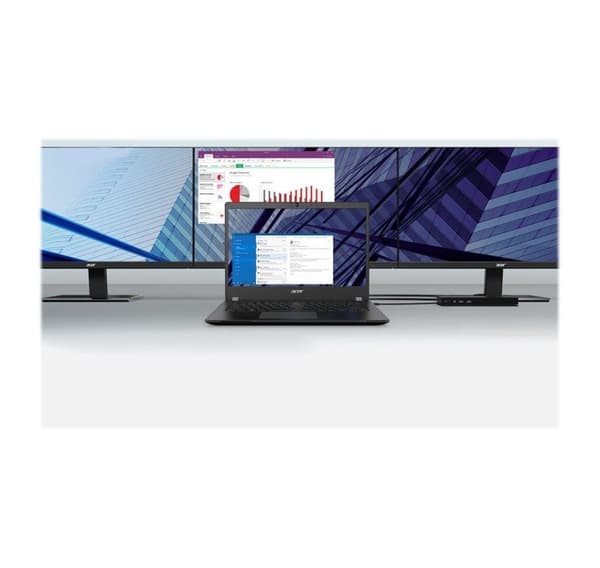 Acer, dockningsstation, USB Type-C dockning III med EU nätsladd