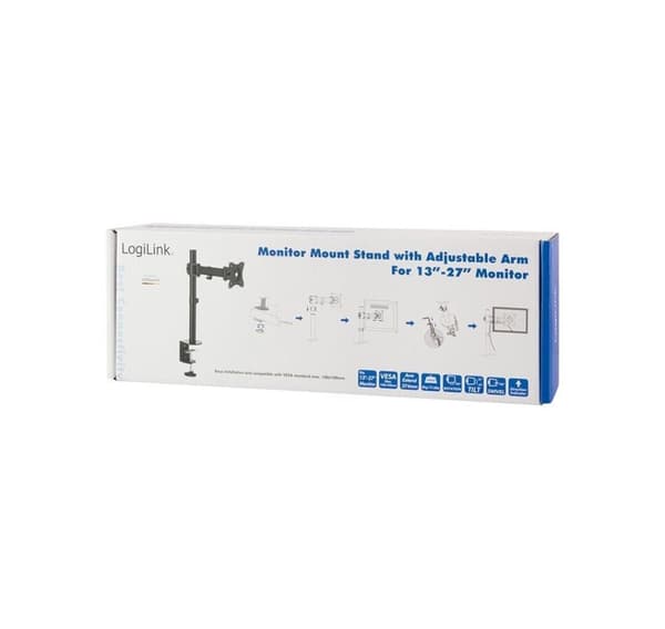 Logilink, BP0020 Monitor Skrivbordsfäste, 13"-27", arm 274mm