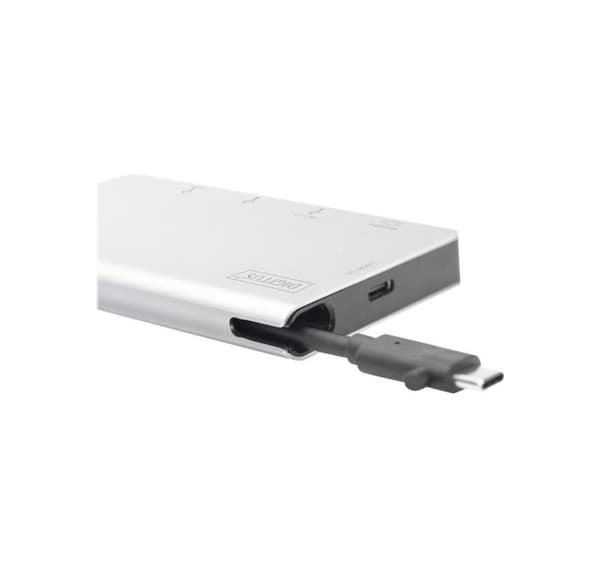 Digitus, USB Type-C Multiport Travel Dock, 6-porttinen, DA-70867